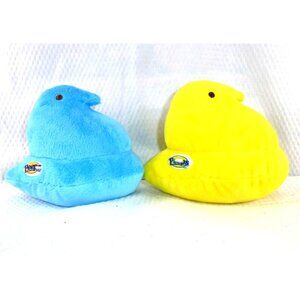 Just Born Peeps Plush Blue & Yellow Easter Chick Set of 2 - Approx. 6"